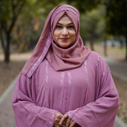 Picture of Dubai Luxury Crystal Vine Abaya – Dusty Rose