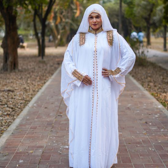 Picture of Dubai Royal Heritage Abaya – White Gold