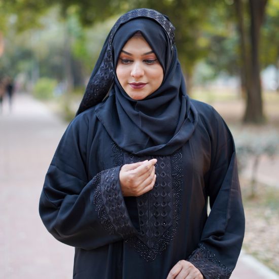 Picture of Dubai Royal Onyx Crystal Abaya